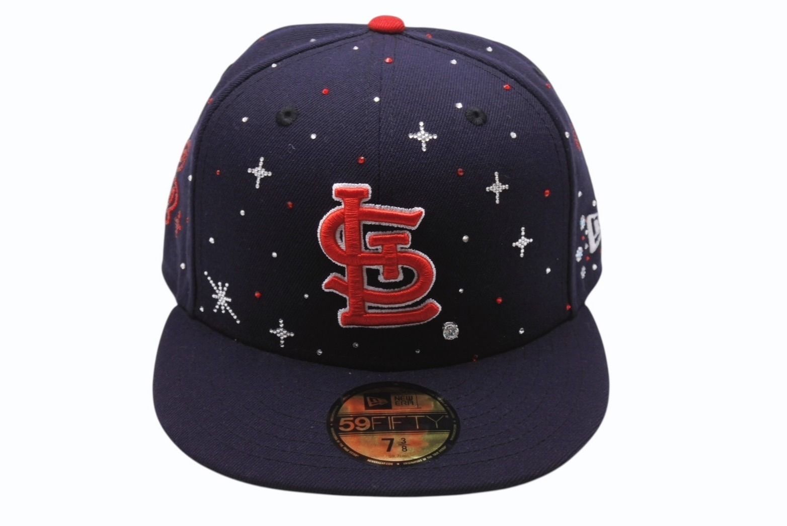 Couture クチュール UNIVERSEⅡ St.Louis Cardinals ジュエルキャップ 1ct ラボグロウンダイヤモンド スワロフスキー ネイビー 4b003765