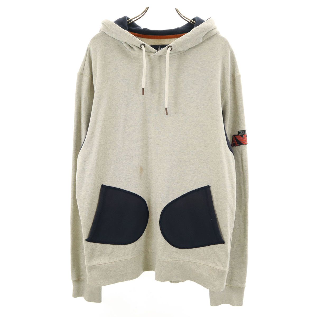 ARMANI JEANS アルマーニジーンズ 長袖 ダメージ加工 パーカー XL 