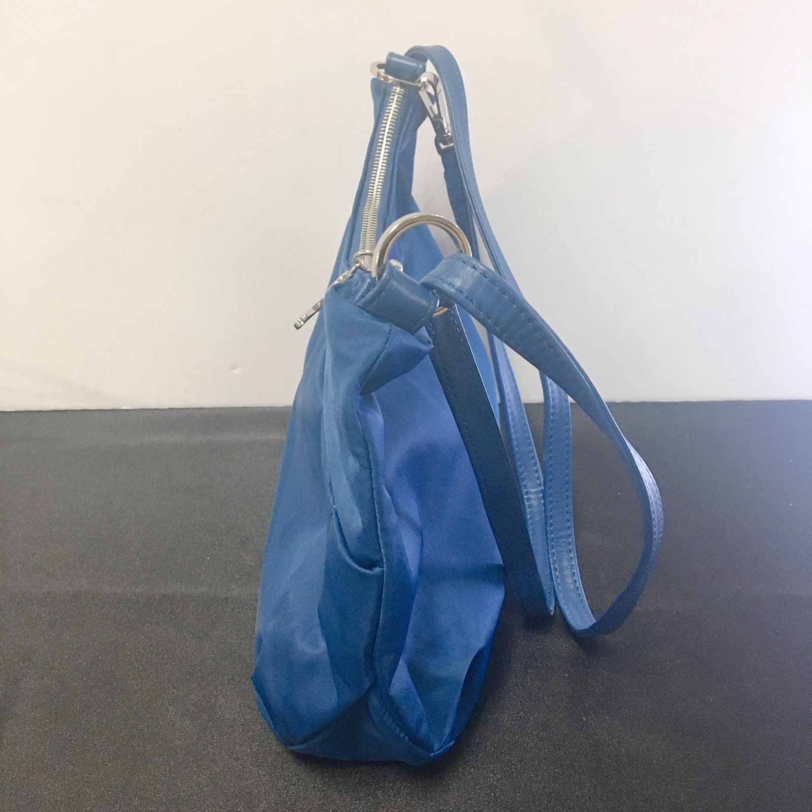 美品】 agnes b.VOYAGE アニエスベー ボヤージュ バッグ ブルー 