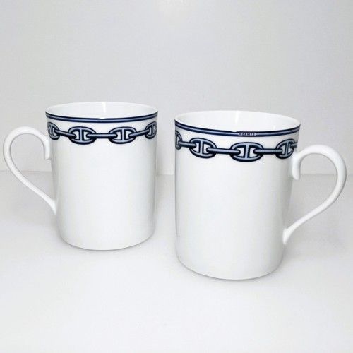 値下げ！HERMES エルメス シェーヌダンクル マグカップ 2客セット