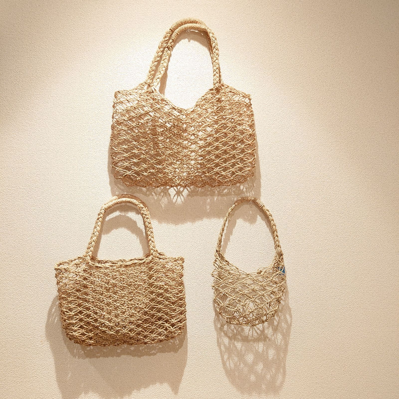 ⬛新品 職人 手編み かご⬛バッグ コック インドネシアの職人仕事が