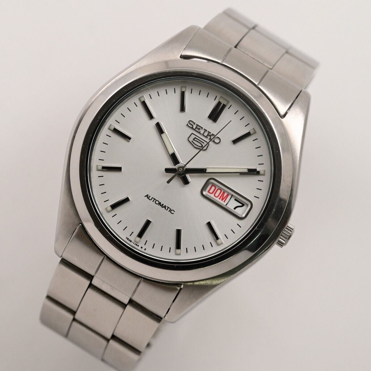 SEIKO】セイコー 5 Automatic 7S26-0060 Day/Date Silver dial 