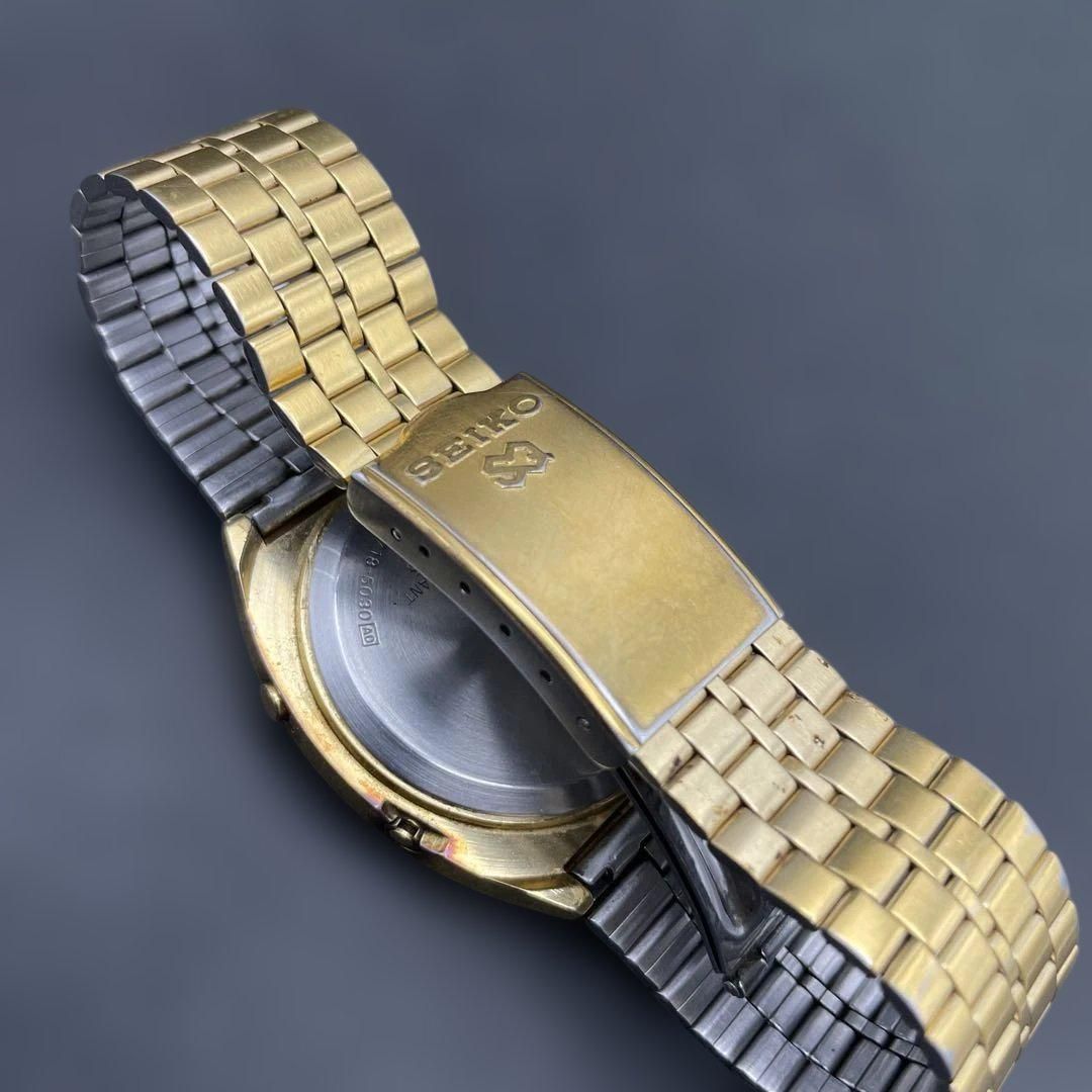 SEIKO A718-5030 GMTワールドタイム ゴールド ヴィンテージ デジタル