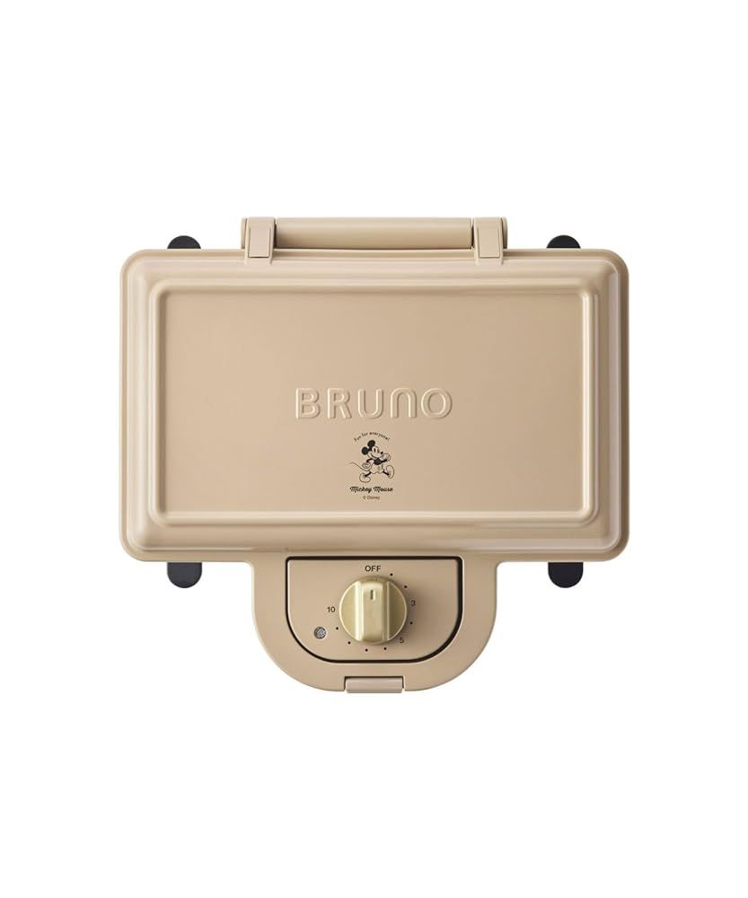 BRUNO ブルーノ DISNEY ディズニー ホットサンドメーカー ダブル 電気 耳まで焼ける プレゼント ギフト 人形焼き かわいい ミッキー ベージュ BOE136-BE