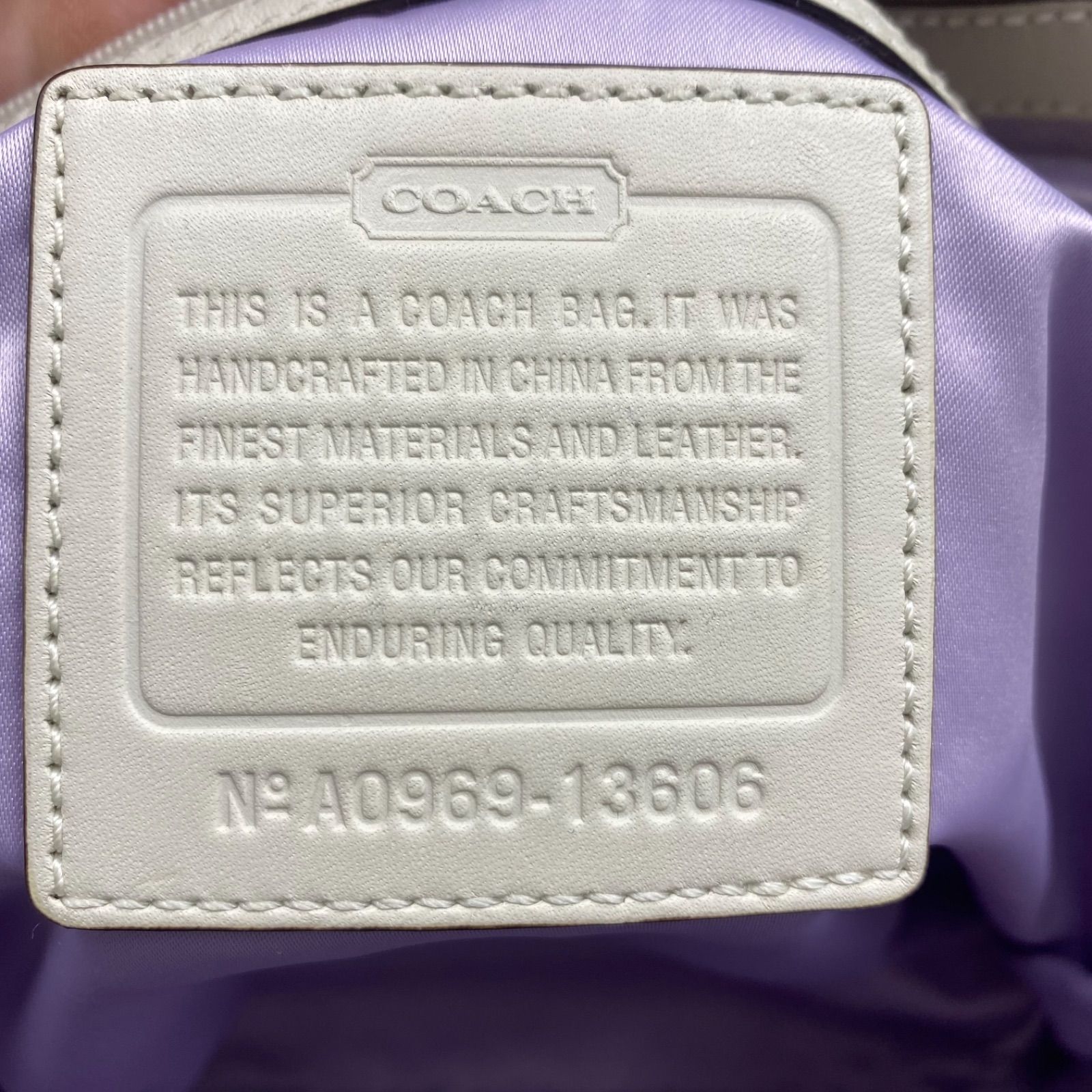 66 良品 COACH コーチ 13606 トートバッグ シグネチャー ベージュ