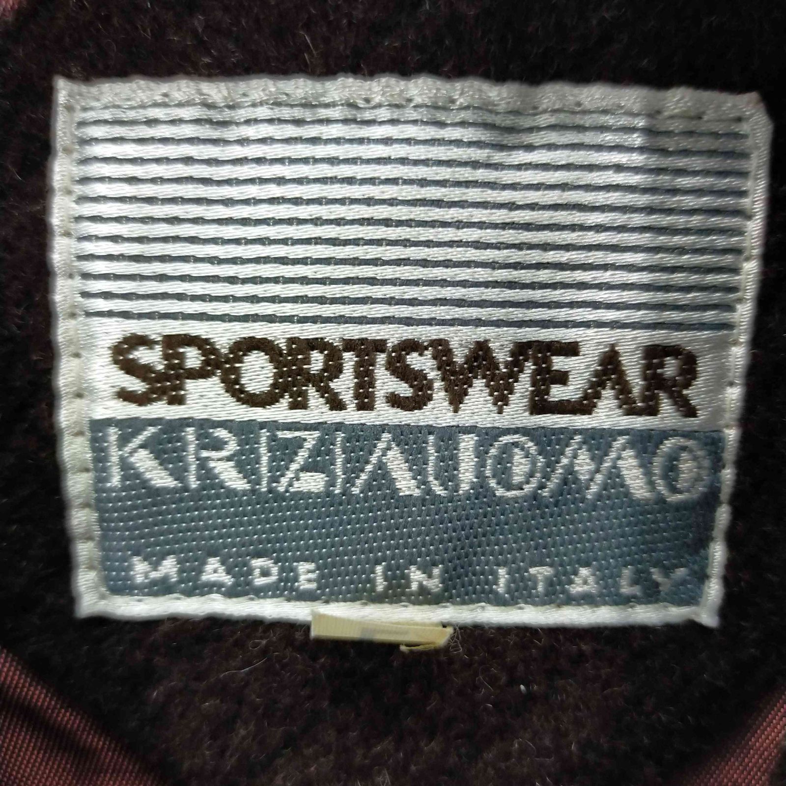 クリッツィアウォモ KRIZIAUOMO イタリア製 ウールストライプミドル 