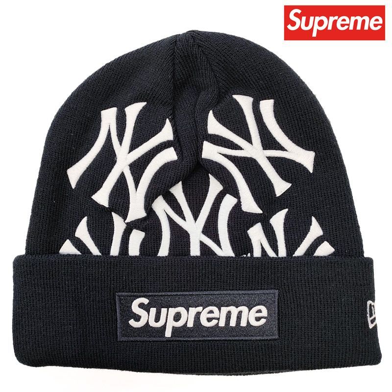 Supreme シュプリーム ビーニー ニューヨーク ヤンキース ニューエラ ボックスロゴ ニット帽 帽子 New York Yankees New  Era Box Logo Beanie ネイビー