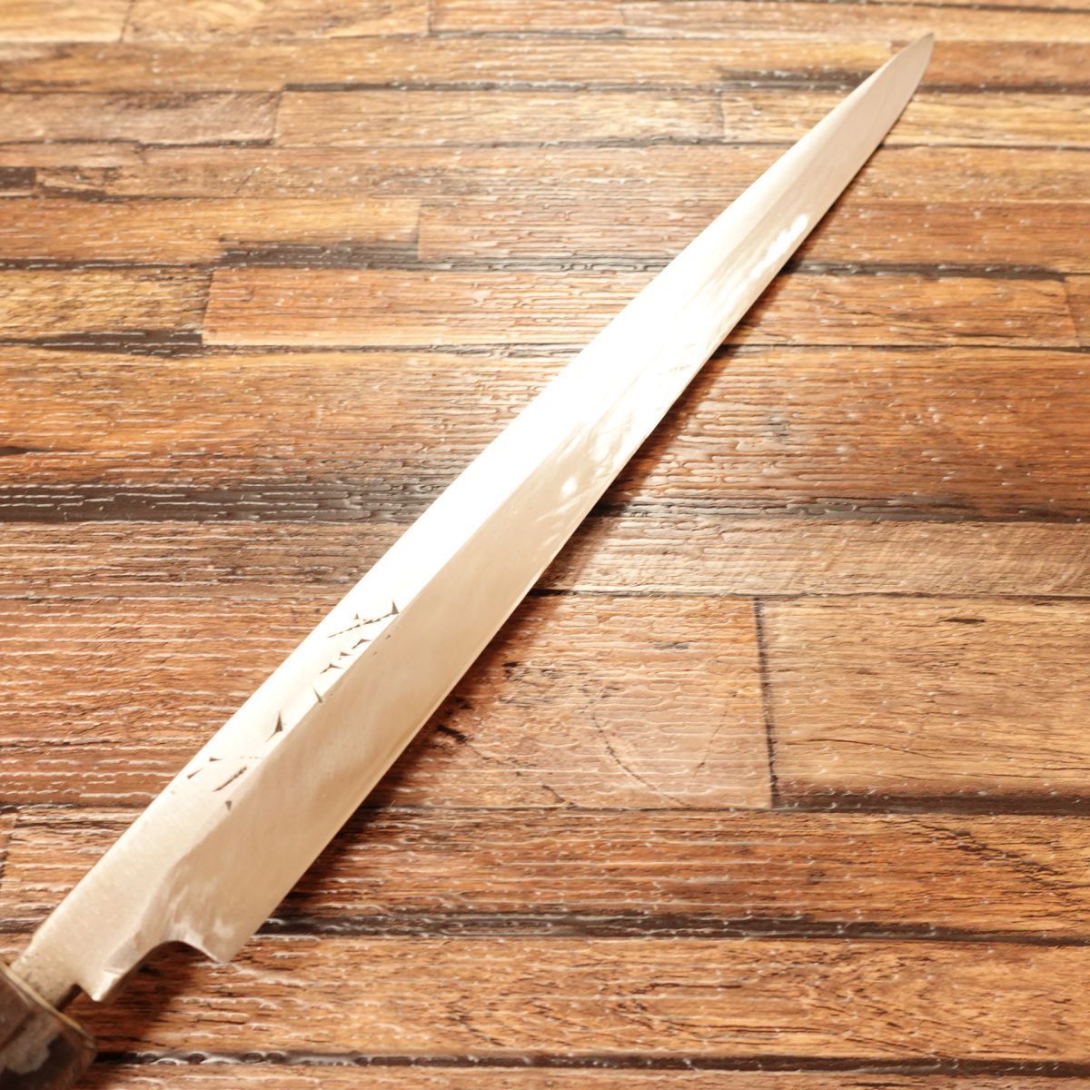 有次 本焼 柳刃包丁 研ぎ済 水牛八角柄 セール 刺身包丁 丁寧使用品