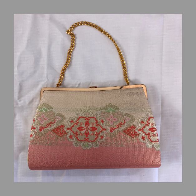 美品　和装バッグ草履セット　成人式　和装小物 美品】 草履 バッグ セット ／ Zori Sandals & Handbag Set 和柄
