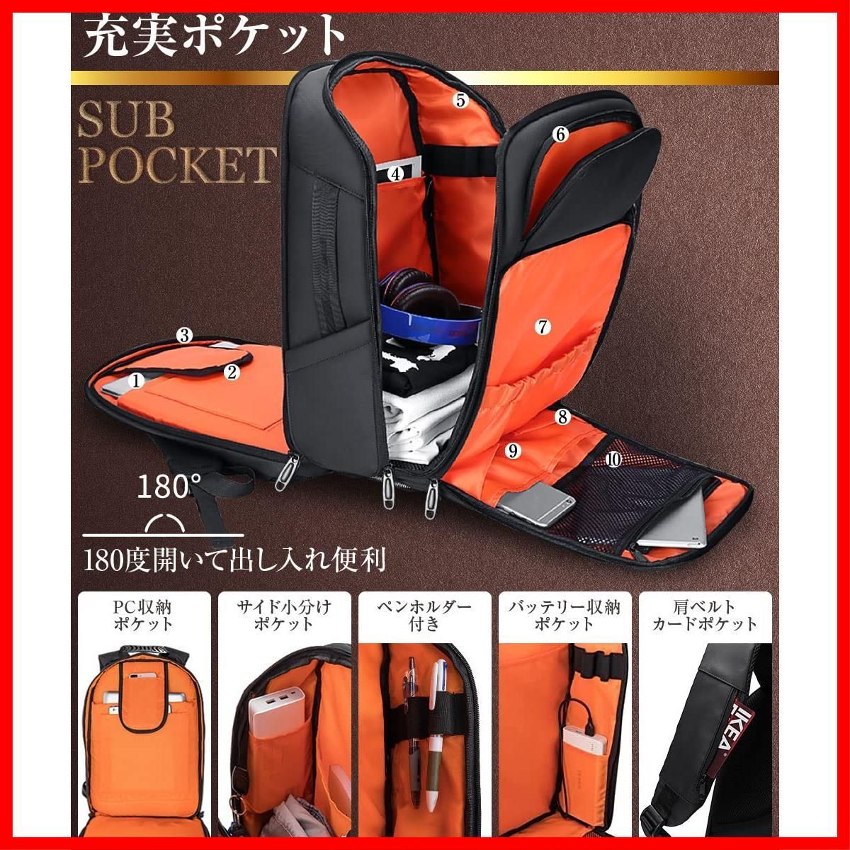 新着商品】[ABIBA] 【2024年ファスナー徹底 リュック メンズ