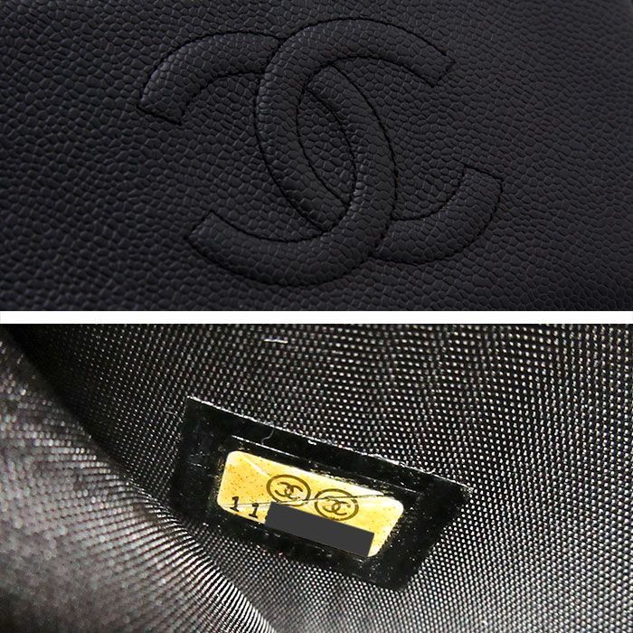 中古良品】シャネル 長財布 キャビアスキン ラウンドファスナー ロングウォレット A13228 ブラック CHANEL イタリア製 ブランド財布  レディース 黒 レザー 革財布 - メルカリ