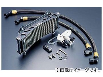 2輪 アクティブ アールズ ラウンドオイルクーラーキット ＃6 9インチ10段 ブラック 14035310BC JAN：4538792426471 スズキ GSX1100S ～1993年