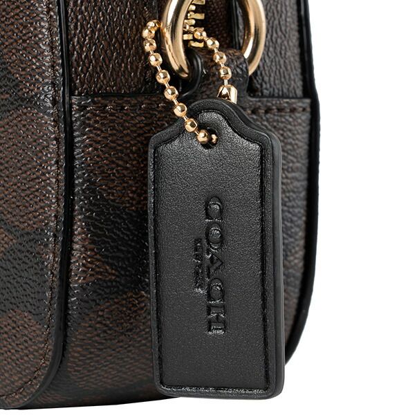 新品 コーチ COACH ショルダーバッグ MINI SERENA CROSSBODY ブラウン 茶 ミニ セレナ クロスボディ シグネチャー キャンバス ミニバッグ&お財布