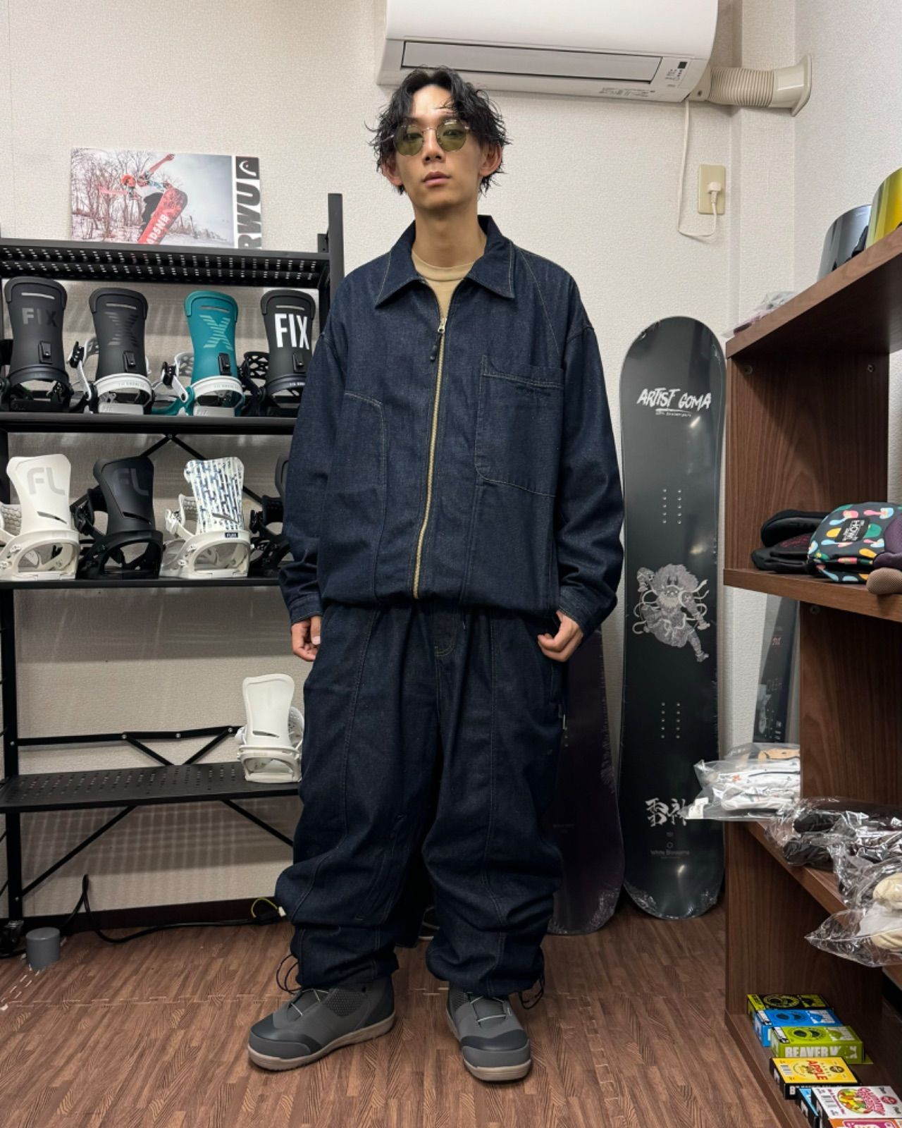 美品 BurtonキッズスノーボードジャケットL+ESTIVOレディースパンツS