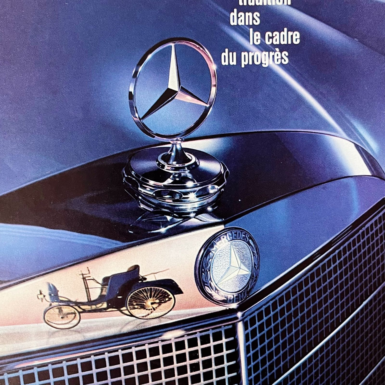 ＜1962 広告＞ Mercedes Benz メルセデス ベンツ ポスター ヴィンテージ アートポスター フレーム付き インテリア モダン おしゃれ  かわいい 壁掛け ポップ レトロ