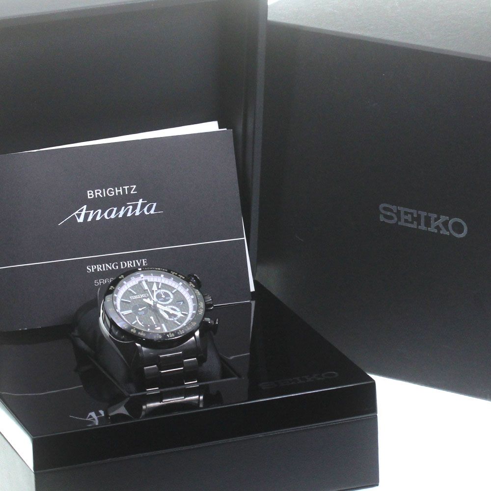 セイコー SEIKO SAEA009 ブライツ アナンタ クロノグラフ スプリングドライブ メンズ き_843505
