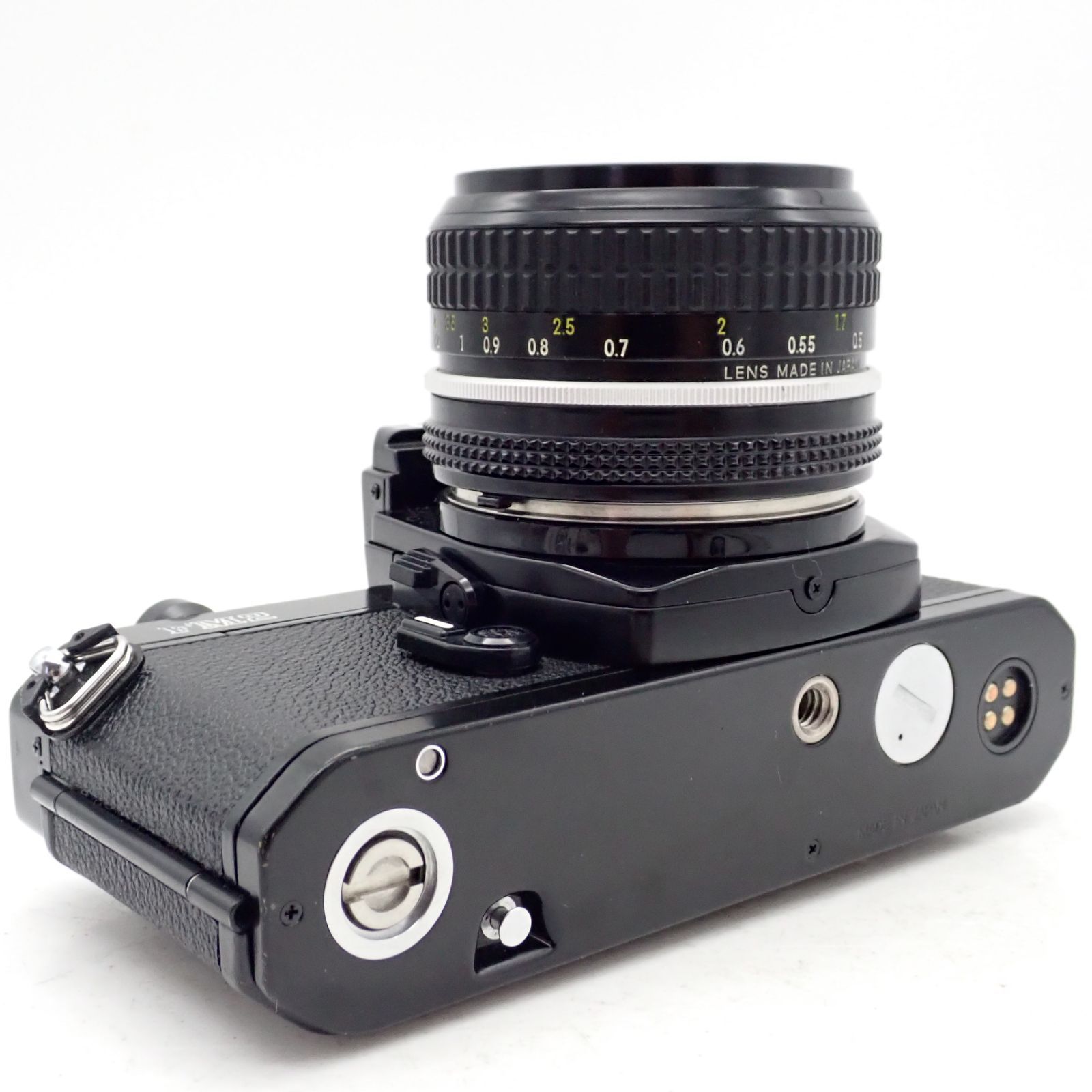教育 上品 Nikon New FM2 FM2n ブラックペイント 一眼レフフィルムカメラ New Ai Nikkor 50mm f2 標準 単焦点 マニュアル レンズ