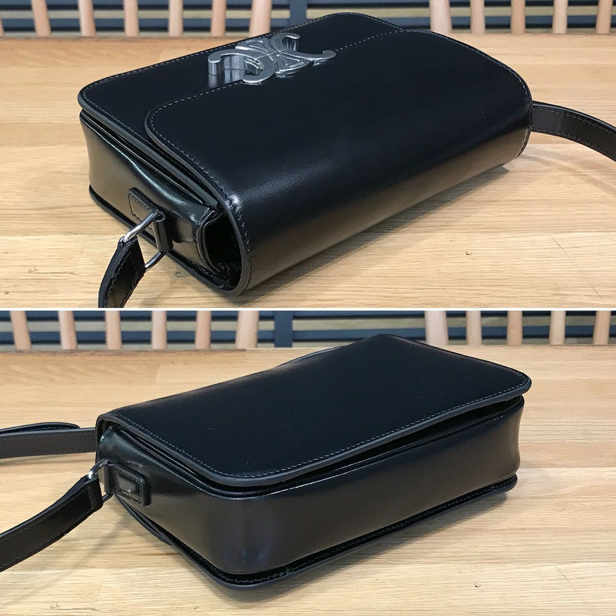 新品同様】セリーヌ ティーントリオンフ ショルダーバッグ シャイニー