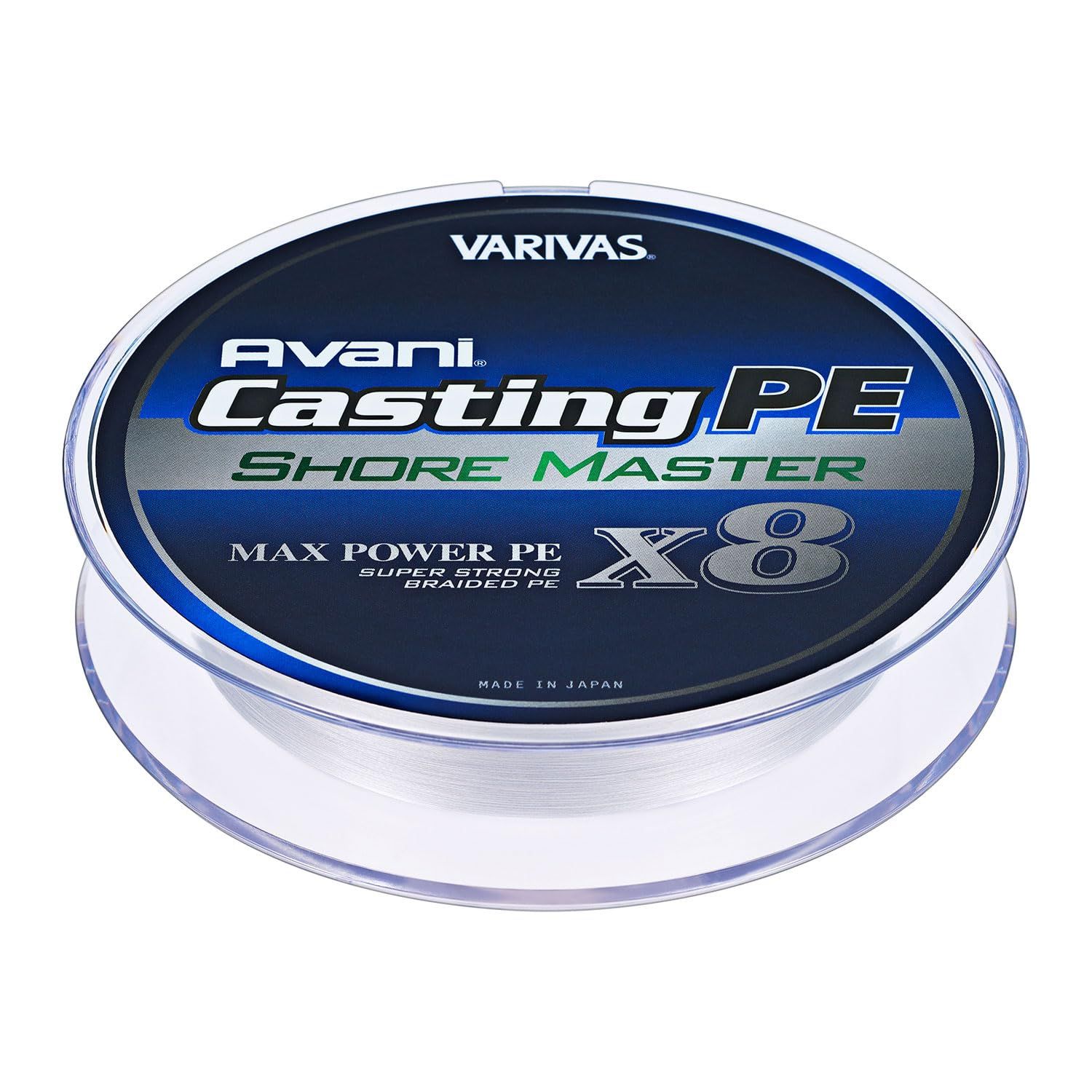 【迅速発送】VARIVAS(バリバス) PEライン アバニ キャスティングPE マックスパワー X8 ショアマスター 200m 0.8号 16.7lb 8本 ホワイト