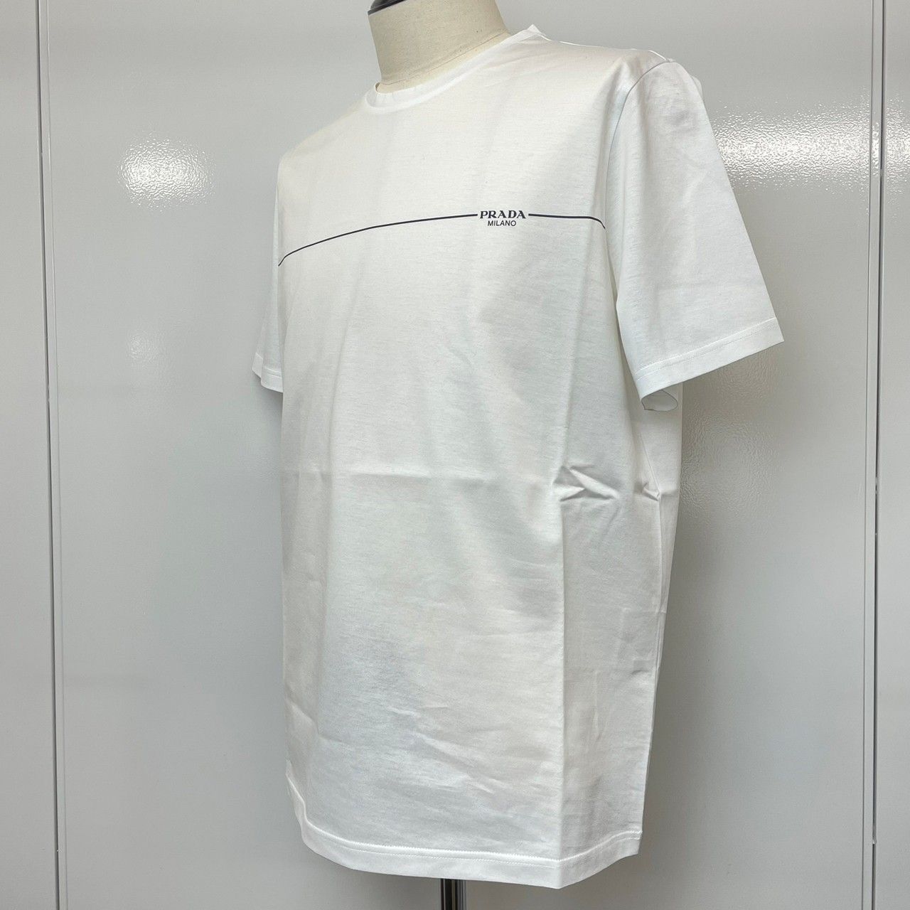 新品未使用 PRADA プラダ ロゴ Tシャツ ホワイト XLサイズ メンズ