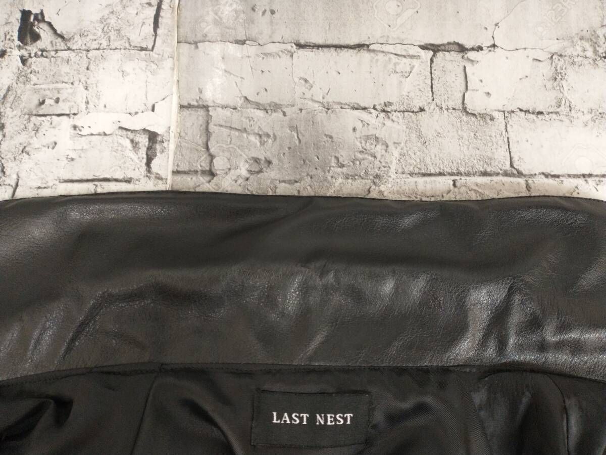LAST NEST ラストネスト フェイクレザージャケット ブルゾン サイズL