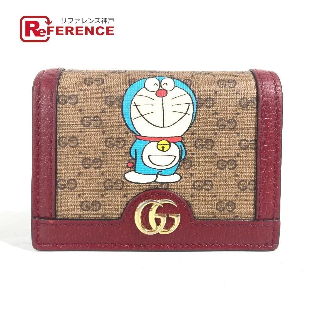 GUCCI 財布 GUCCI グッチ 2つ折り財布 ドラえもん×GUCCI 647788 GG