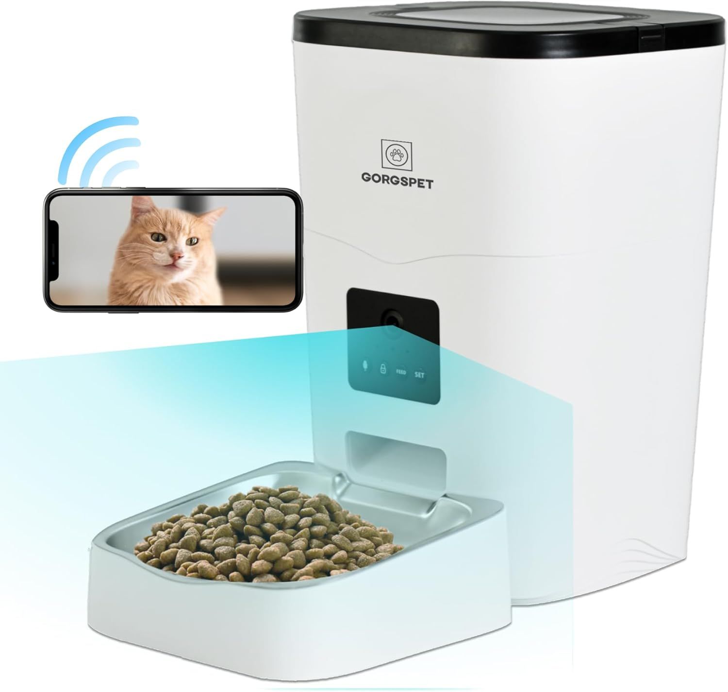 コードレス】自動餌やり機 猫 自動餌やり器 自動餌やり器 中小型