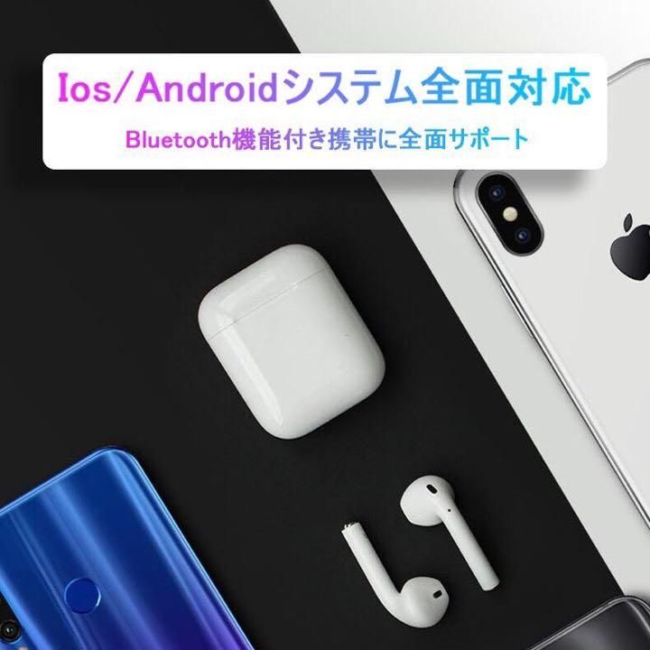 驚きの価格 〇低価格最高峰 Bluetooth ワイヤレスイヤホン i12tws 白