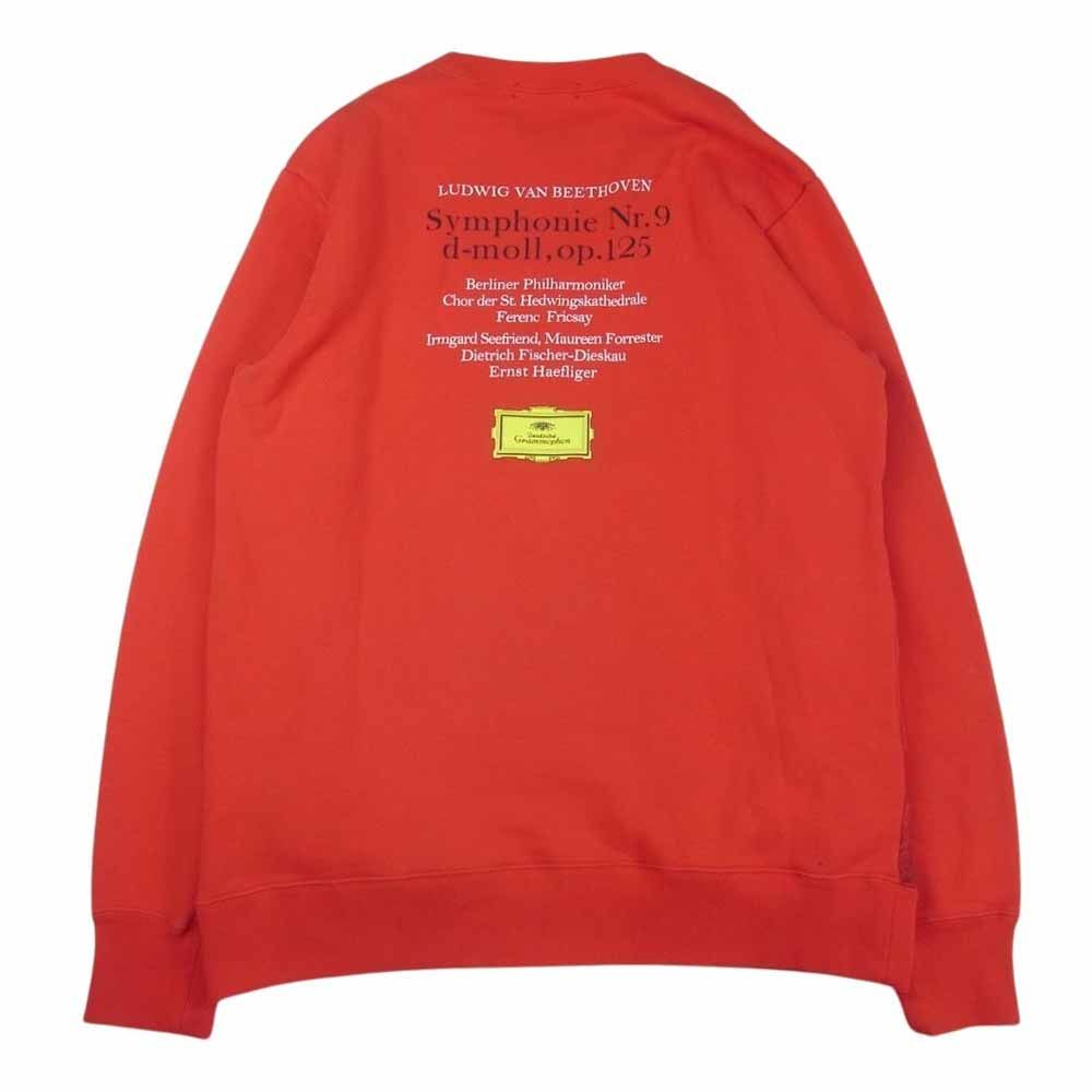 UNDER COVER アンダーカバー スウェット 赤 3301124E0058 UNDERCOVER アンダーカバー 19AW UCX4803-5 Beethoven Print