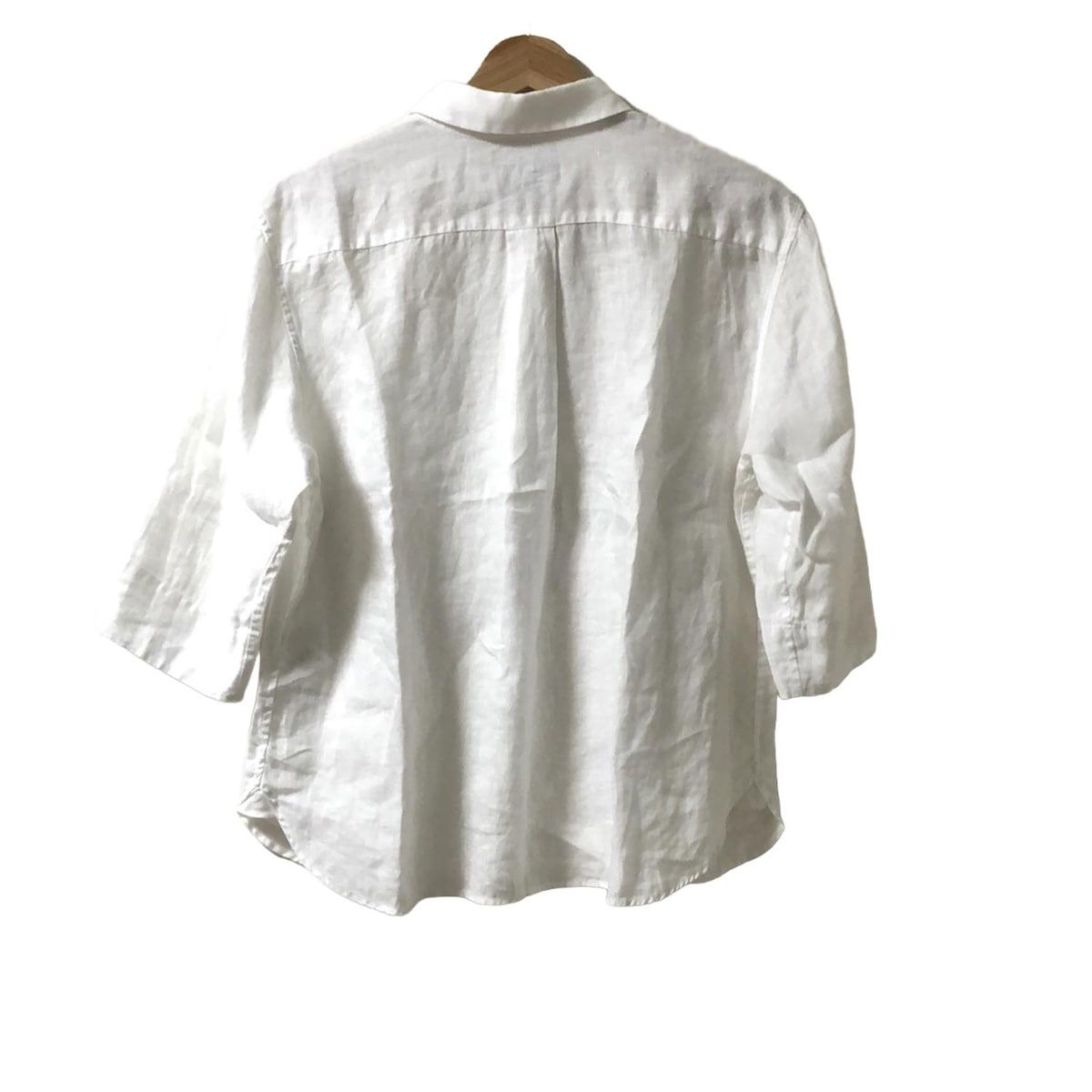 MargaretHowell マーガレットハウエル 七分袖カットソー サイズ2 M レディース - 白 レギュラー 麻