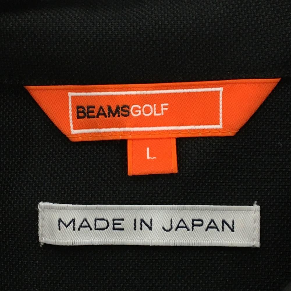 BEAMSGOLF - 【美品】ビームスゴルフ 長袖ポロシャツ 黒 胸元ロゴ ボタンダウン日本製 メンズ L ゴルフウェア BEAMS GOLF 美品】ビームスゴルフ 長袖ポロシャツ 黒 胸元ロゴ ボタンダウン