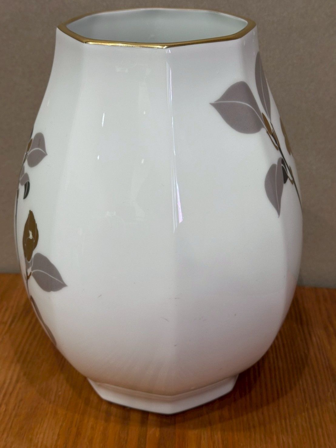 大倉陶園 金蝕 カトレア 花瓶 OKURA フラワーベース 壺 大倉陶園 OKURA 花瓶 大倉陶園 金蝕カトレア 花瓶