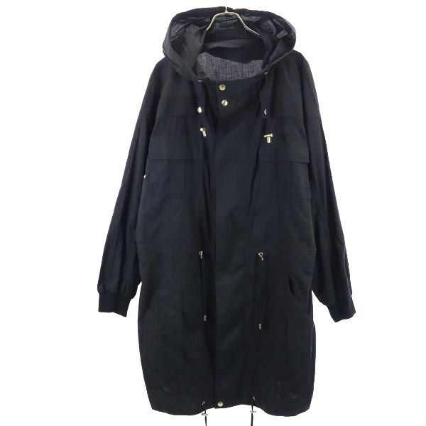 未使用 バルマン コート S ブラック BALMAIN フード メンズ 古着 【231212】