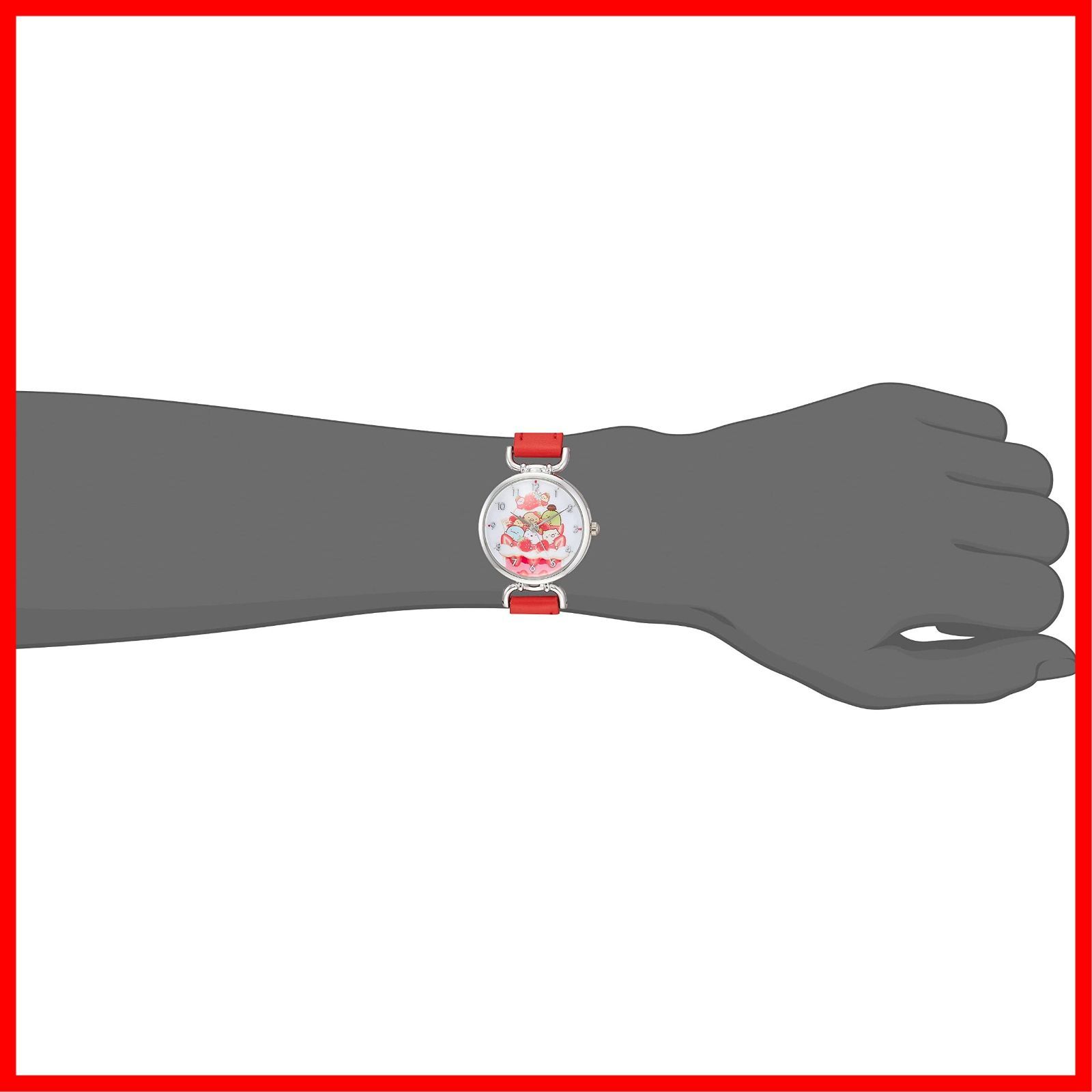 Alias アリアス 腕時計 すみっコぐらし アナログ 防水 革ベルト 喫茶すみっコでいちごフェア WW21059SXSG ガールズ レッド