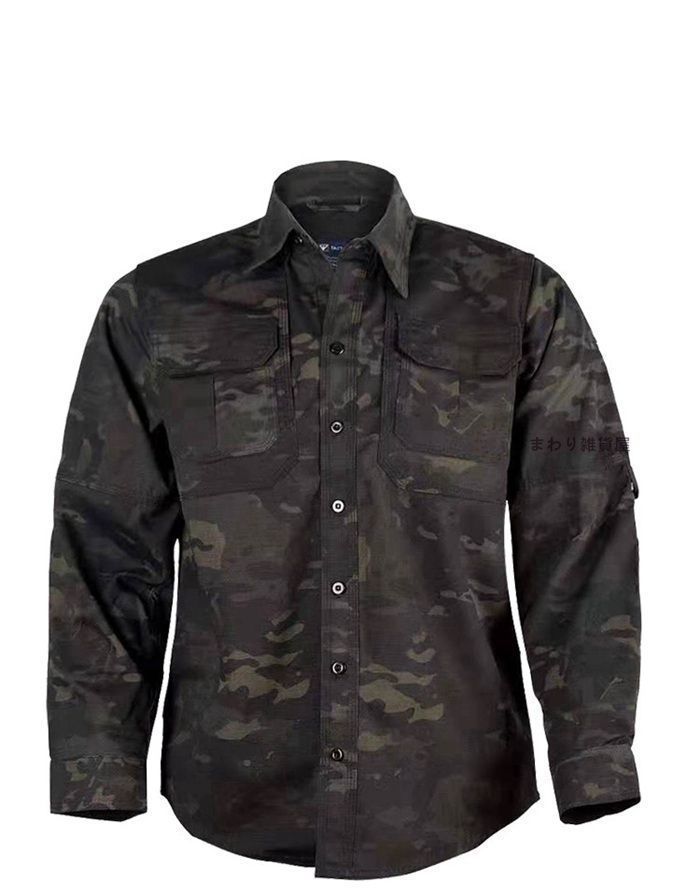 ミリタリー タクティカルシャツ メンズ シャツ 長袖シャツ サバゲー