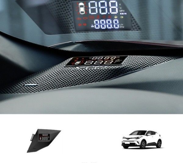 C-HR 17-23年対応 HUD ヘッドアップディスプレイ 抬頭表示ユニット 改装パーツ 視線集中 取付簡単 内装カスタム 右ハンドル