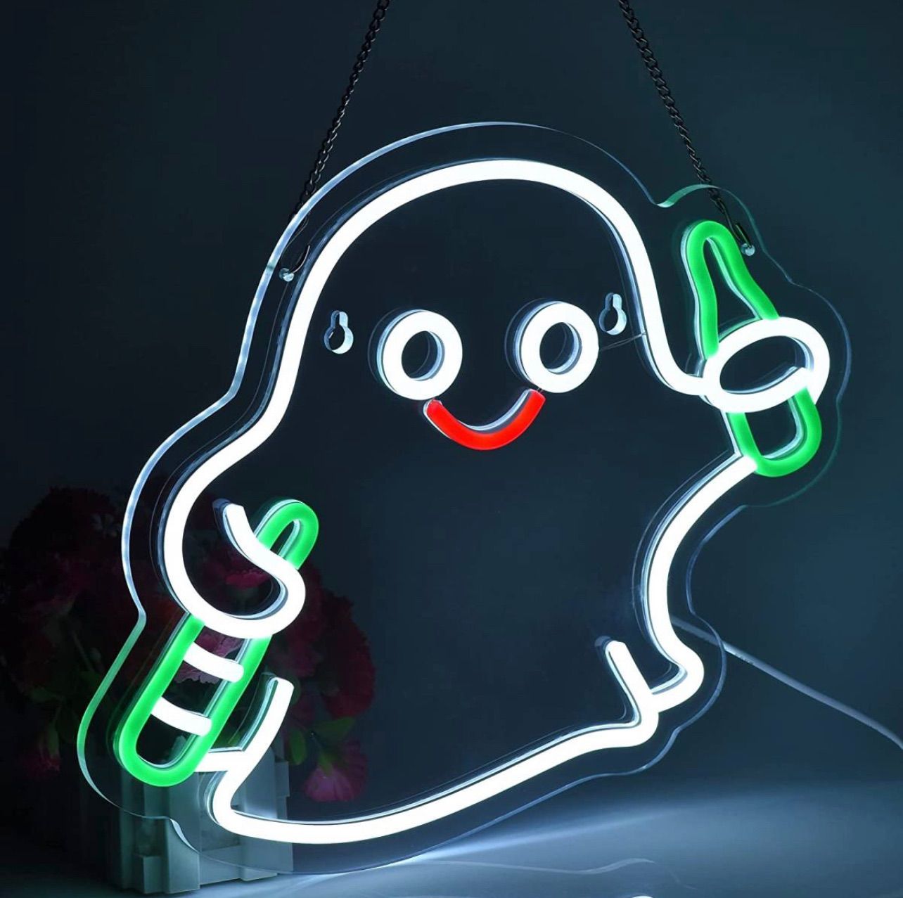 ネオンサイン　ネオン管　宇宙人　ハロウィン　パーティー装飾　オーダーメイド 楽天市場】ハロウィンネオンサイン LEDネオンライト USB壁掛け ネオン