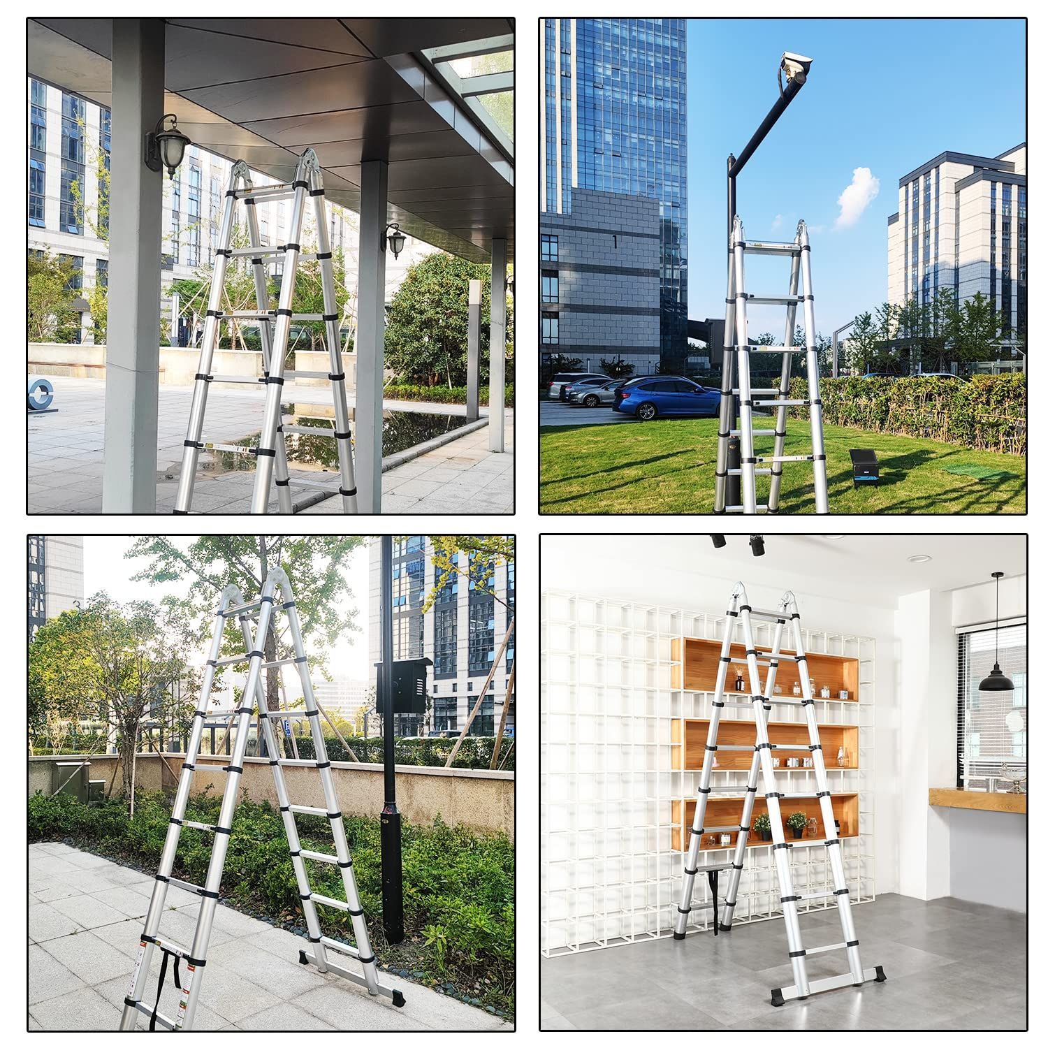 人気商品】ladder 最長6.4m はしご 踏み台 ハシゴ 耐荷重150kg 梯子 
