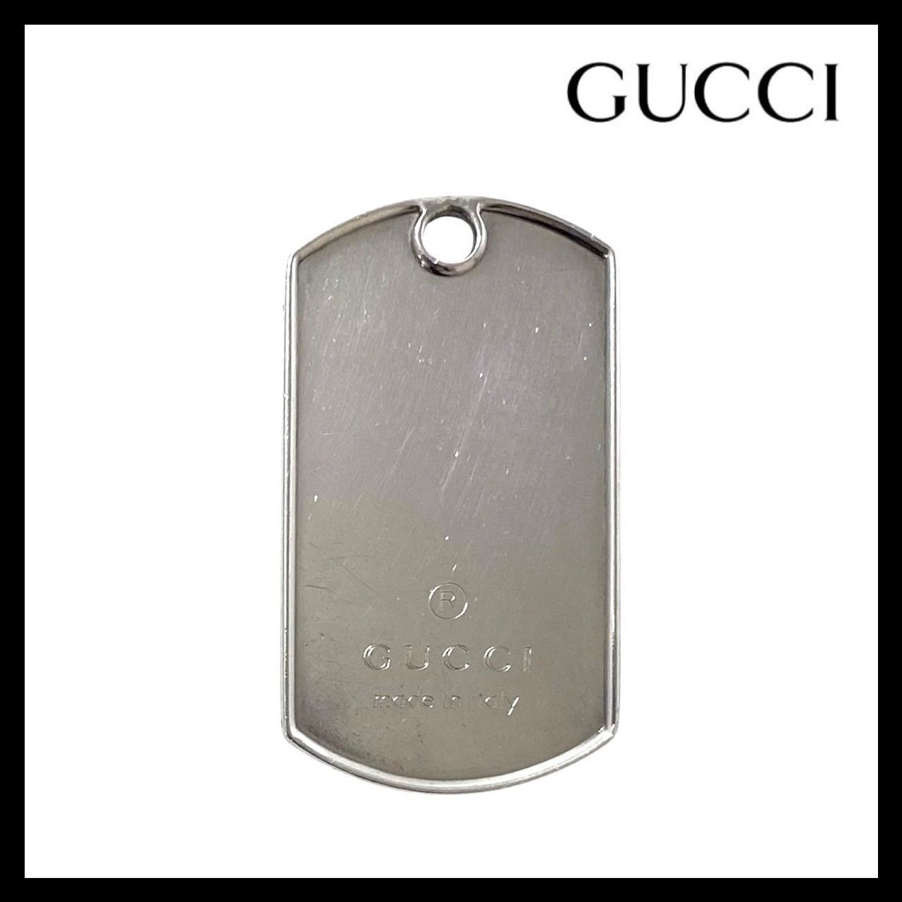 M【GUCCI】ドッグタグ プレート SV925 SILVER/シルバー 総重量約