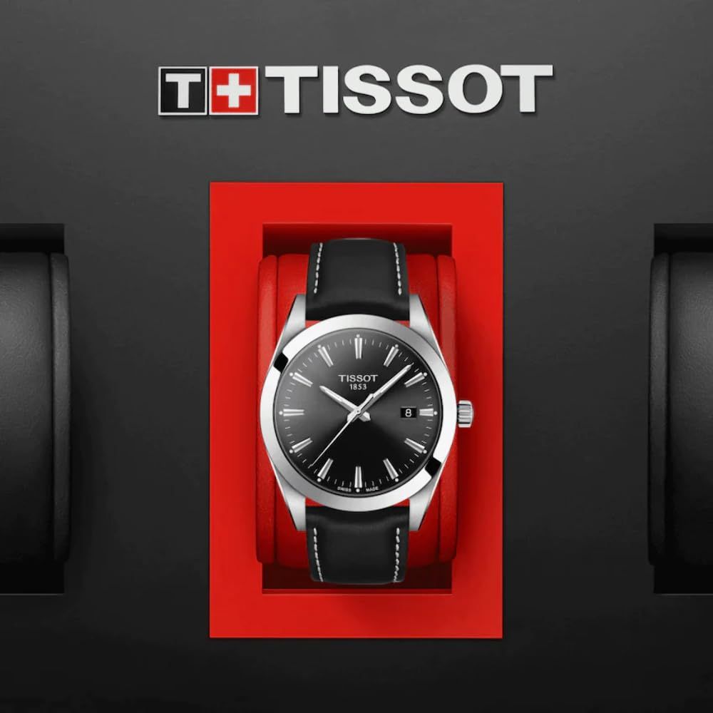 TISSOT(ティソ) 腕時計 メンズ TISSOT ジェントルマン ブラック/レザー