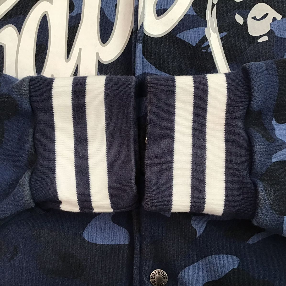 NIGO Bape camo blue スタジャン varsity jacket TONAL SOLID CAMO PADDED VARSITY JACKET 2023年9月16日(土)発売