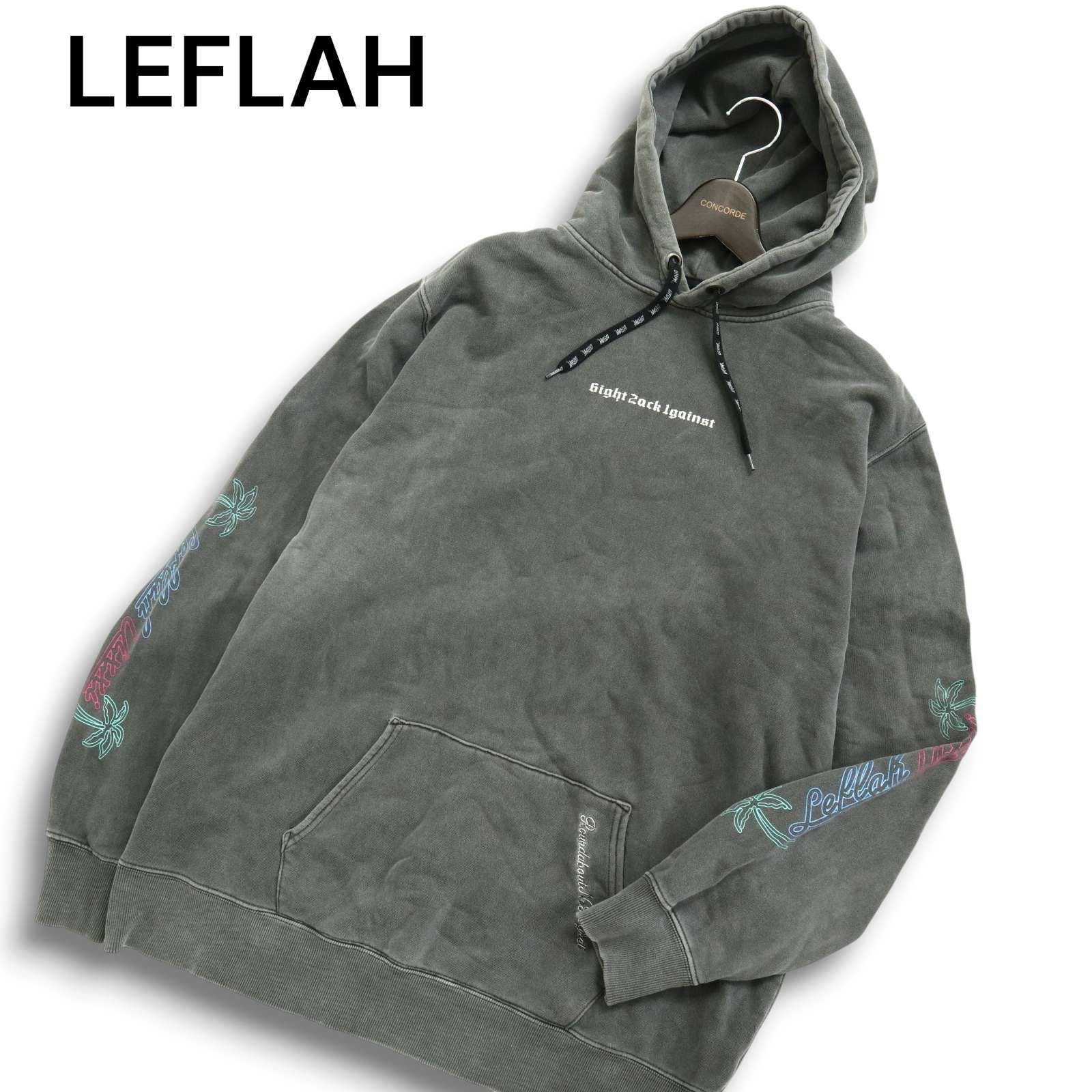 LEFLAH レフラー 秋冬 フォトプリント☆ 加工 裏起毛 スウェット
