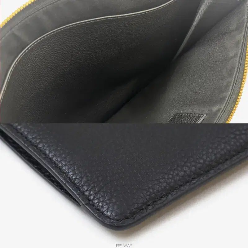 アイテム入荷！ 本物 フェラガモ 212963 ガンチーニ ロゴ クラッチ ブラック