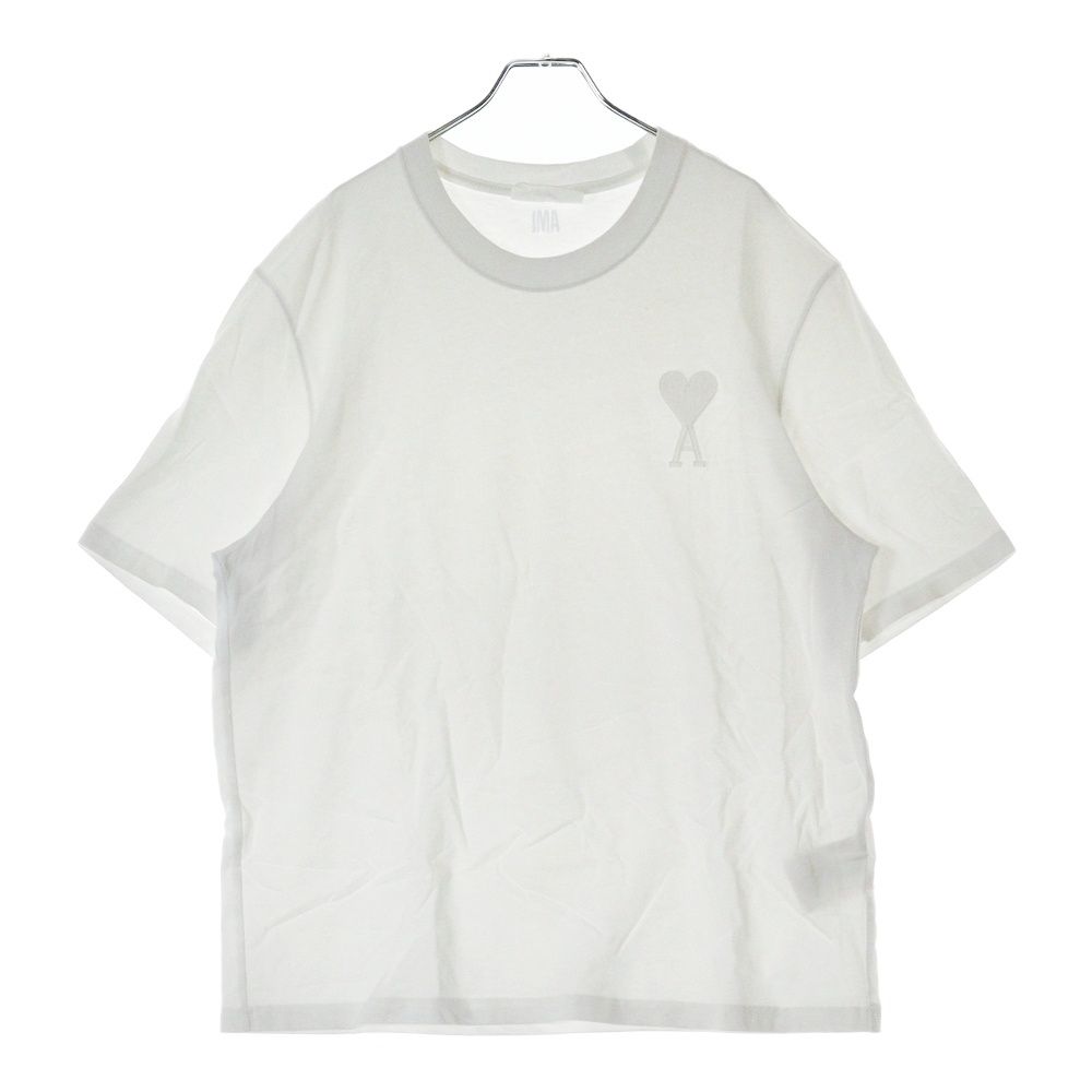 ami alexandle mattiussi アミパリス　半袖Tシャツ　白 AMI Alexandre Mattiussi (アミアレクサンドルマテュッシ) T