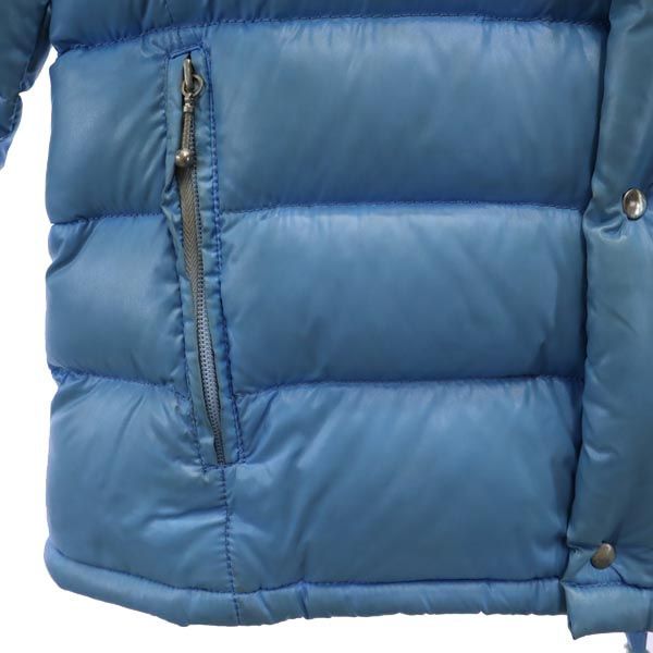 モンクレール 80s アシックス ジャパンヴィンテージ ワンポイント刺繍 ダウンジャケット S ブルー MONCLER メンズ   【230115】ブルー商品番号