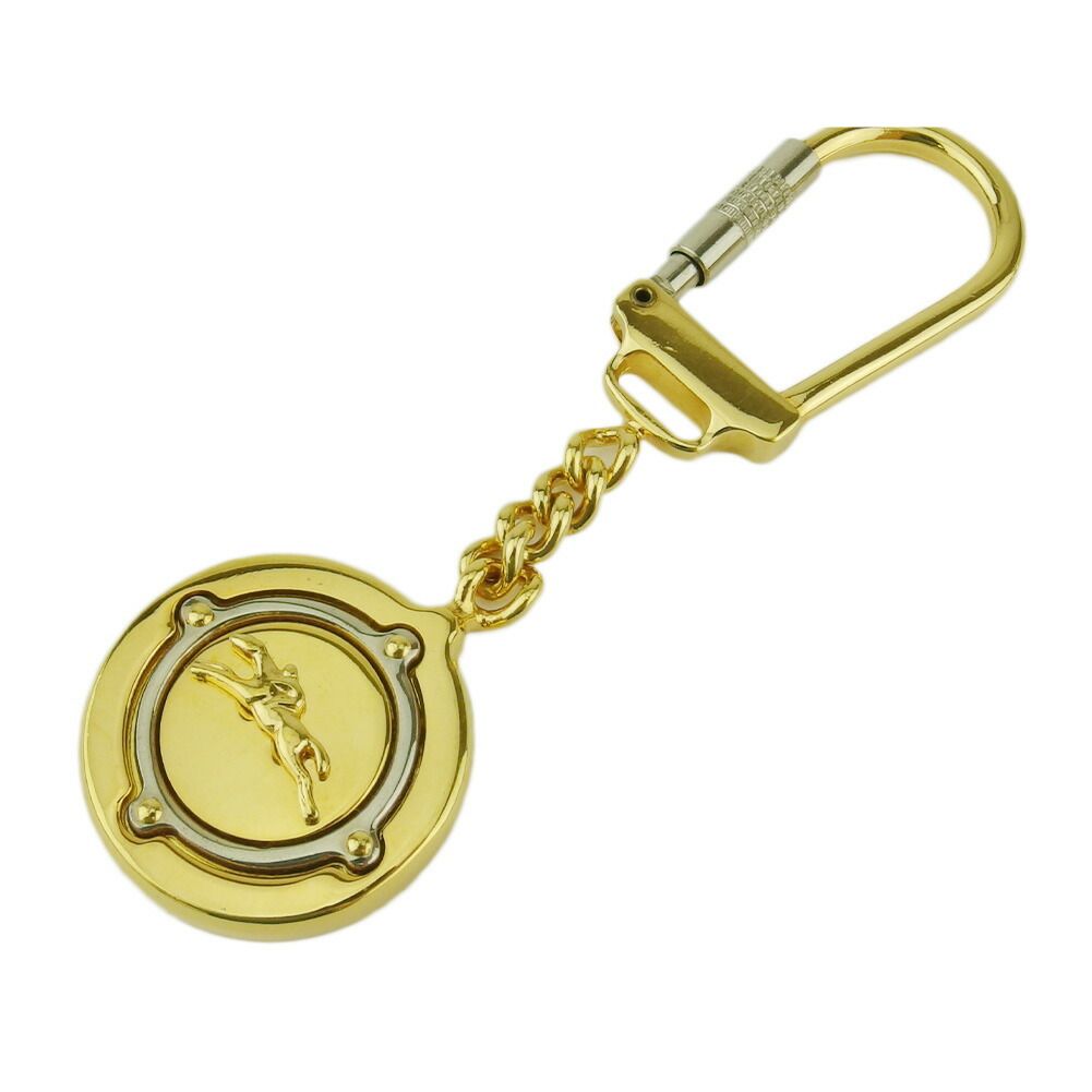 【BIGお買い物ラリー★30%OFFセール中】ロンシャン Longchamp キーホルダーホースマーク ゴールド シルバー レディース 中古 ロンシャン Longchamp キーホルダー ホースマーク ゴールド シルバー