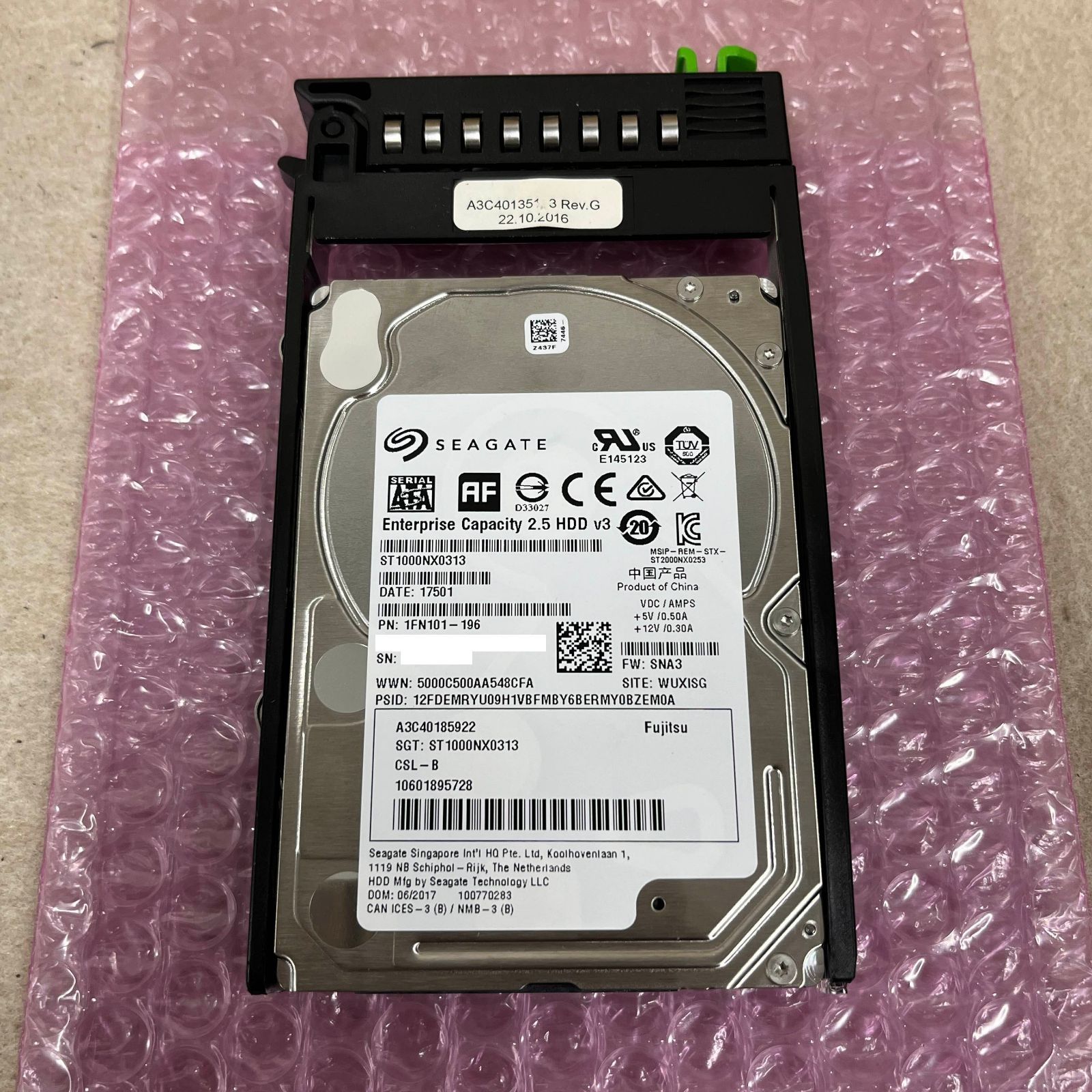 【CrystalDiskInfo正常】Fujitsu 富士通 SATA HDD 2.5inch 1TB 7.2K ST1000NX0313 ...