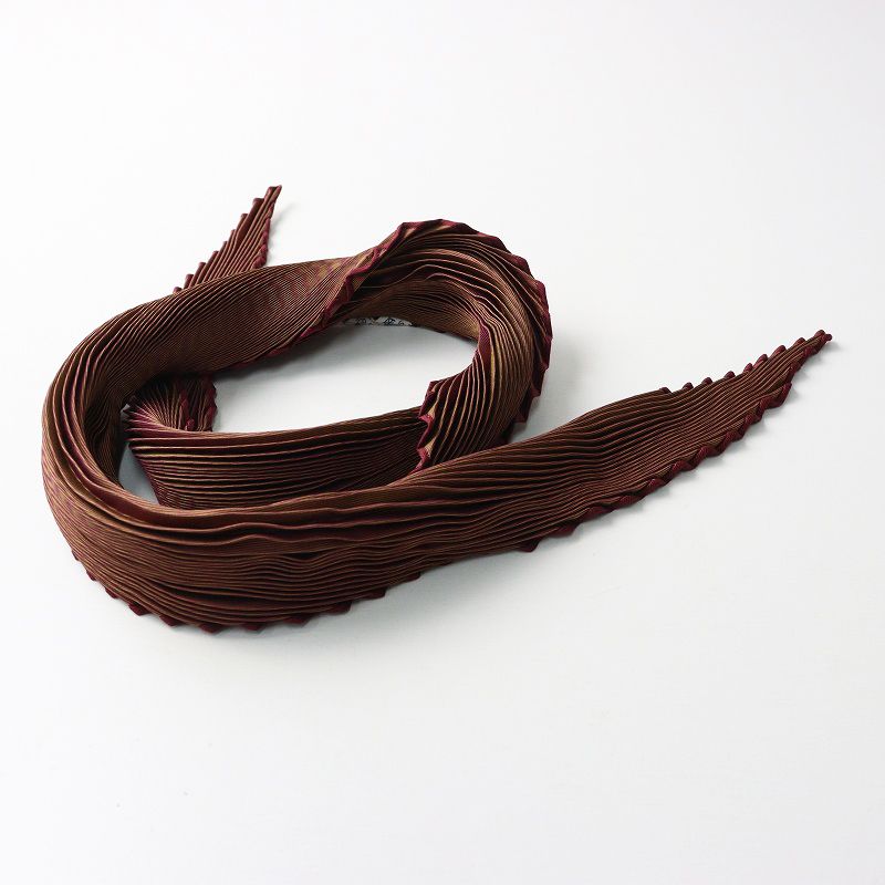 箱付き エルメス HERMES シルク100% カレ プリーツスカーフ
