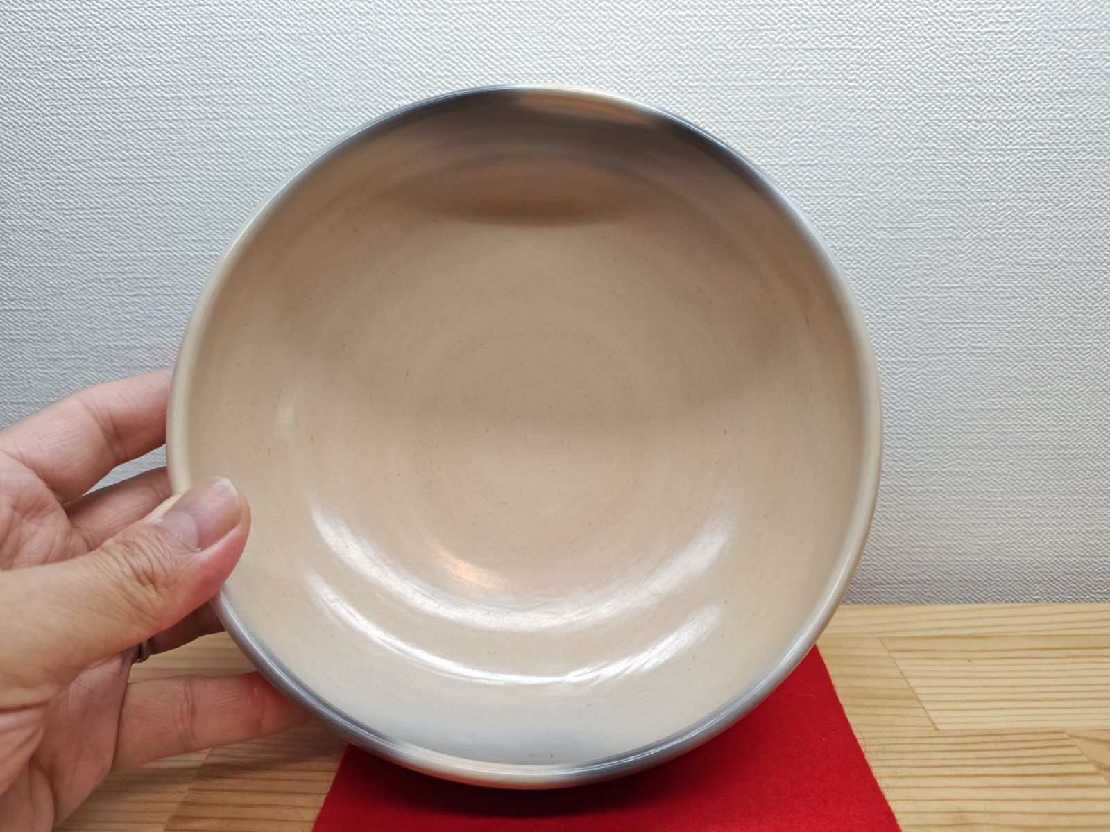 逢絢亭】茶道具 灰器 京焼 雲華焼 風炉用 桂窯 寄