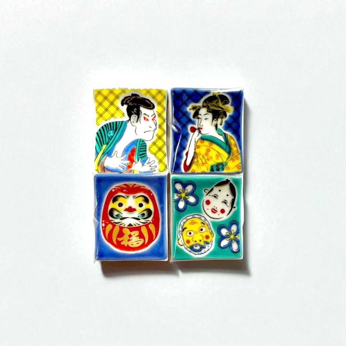 九谷焼】色絵箸置き・コレクション ※こちらは4個ずつのセットに